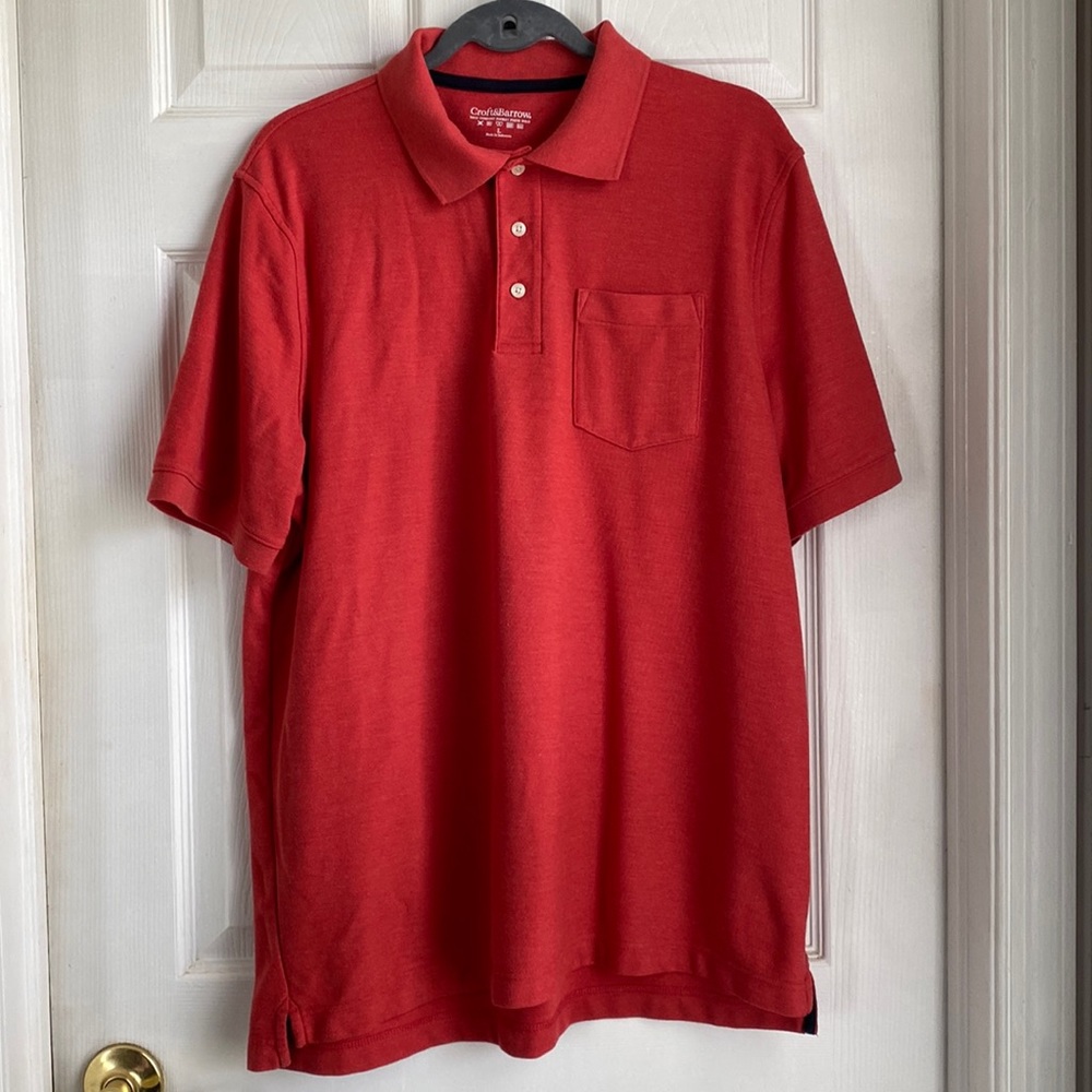 Croft & Barrow Men’s Polo Shirt Red Large